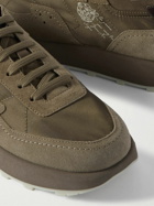 Berluti - Light Track Venezia Leather-Trimmed Nylon and Suede Sneakers - Green
