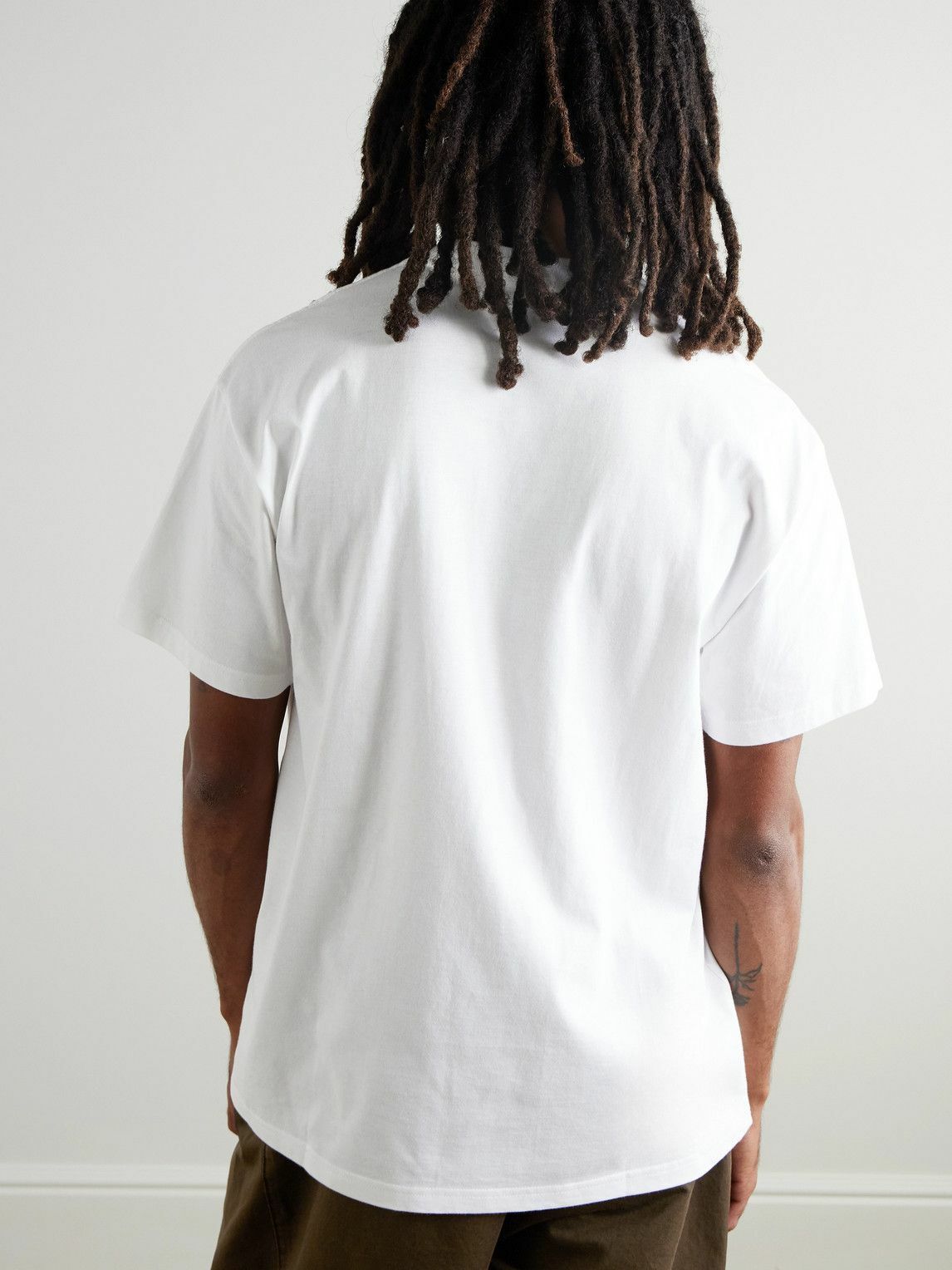 Carhartt WIP - Java Logo-Print Organic Cotton-Jersey T-Shirt - White