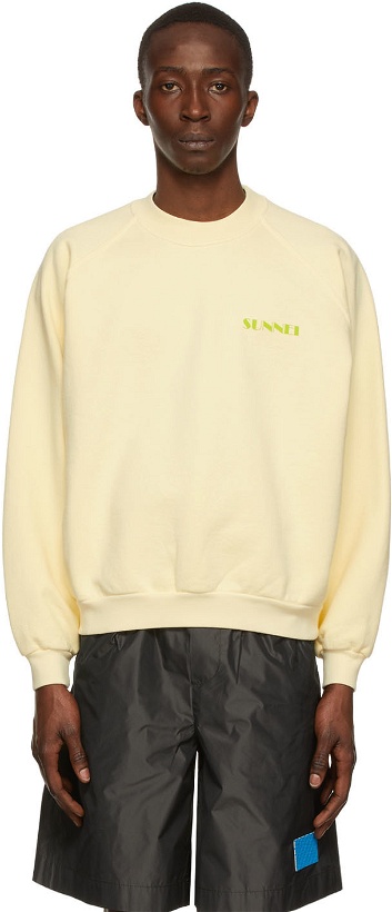 Photo: Sunnei Yellow Cotton Sweatshirt