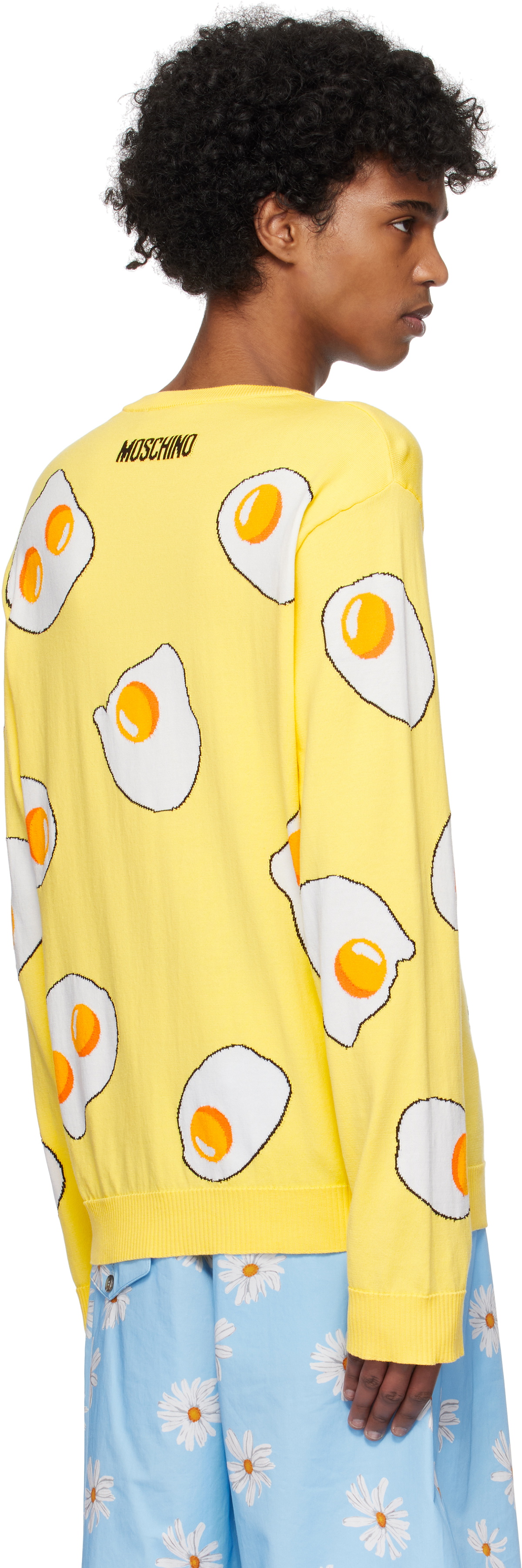 Moschino Yellow Eggs Sweater
