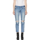 Moussy Vintage Blue Latrobe Tapered Jeans