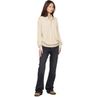 Acne Studios Beige Layered Silk Knit Polo