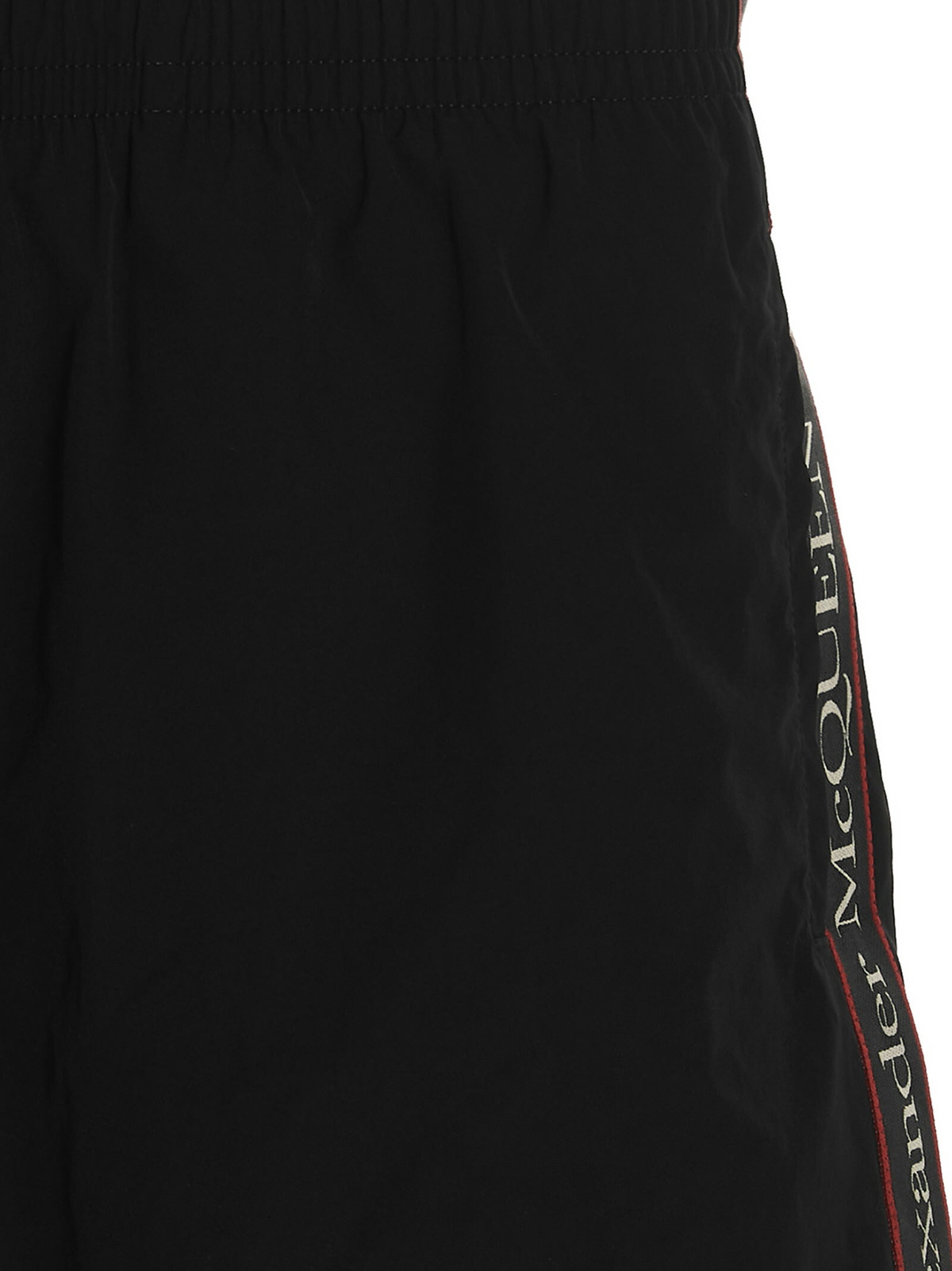 Alexander Mcqueen Men Black Nylon Swimming Shorts