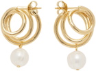 Completedworks Gold Coil Flow Earrings