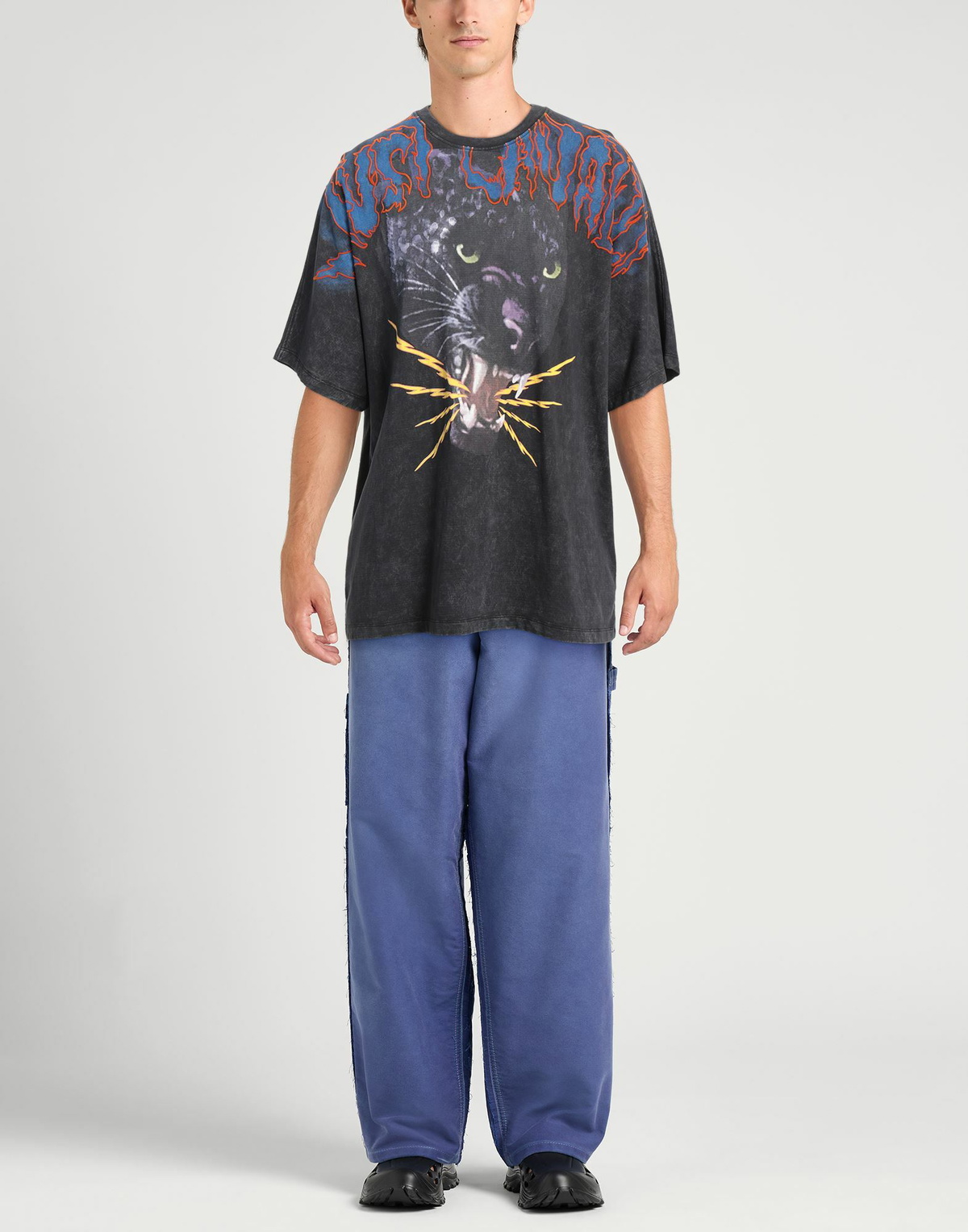 Just Cavalli Mens T-shirt Charcoal