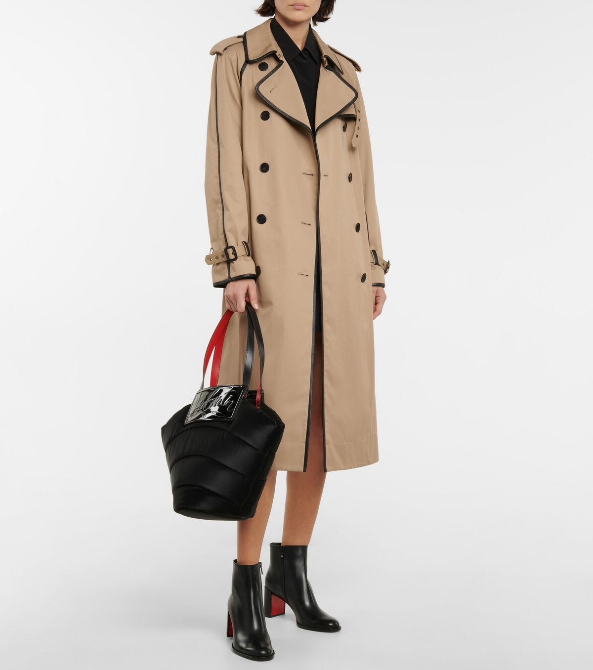 【関税送料込】ルブタン Loubishore Large leather-trimmed tote Christian Louboutin - Loubishore Large leather-trimmed tote