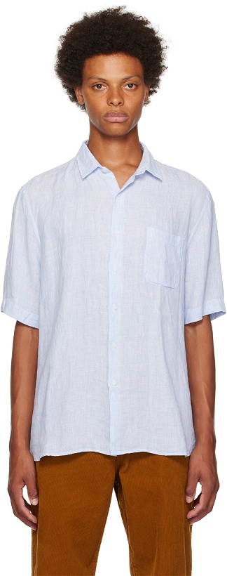 Photo: Sunspel Blue Micro Stripe Shirt