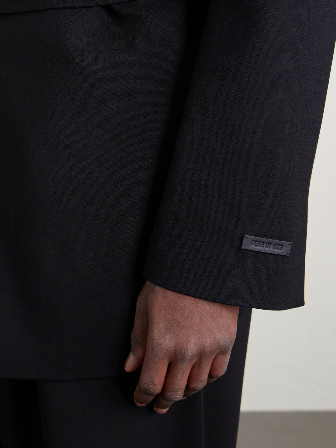 Fear of God - Crewneck Belted Virgin Wool-Blend Woven Jacket - Black
