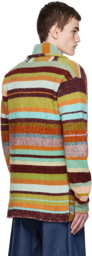 The Elder Statesman Multicolor Italy Smoking Cardigan