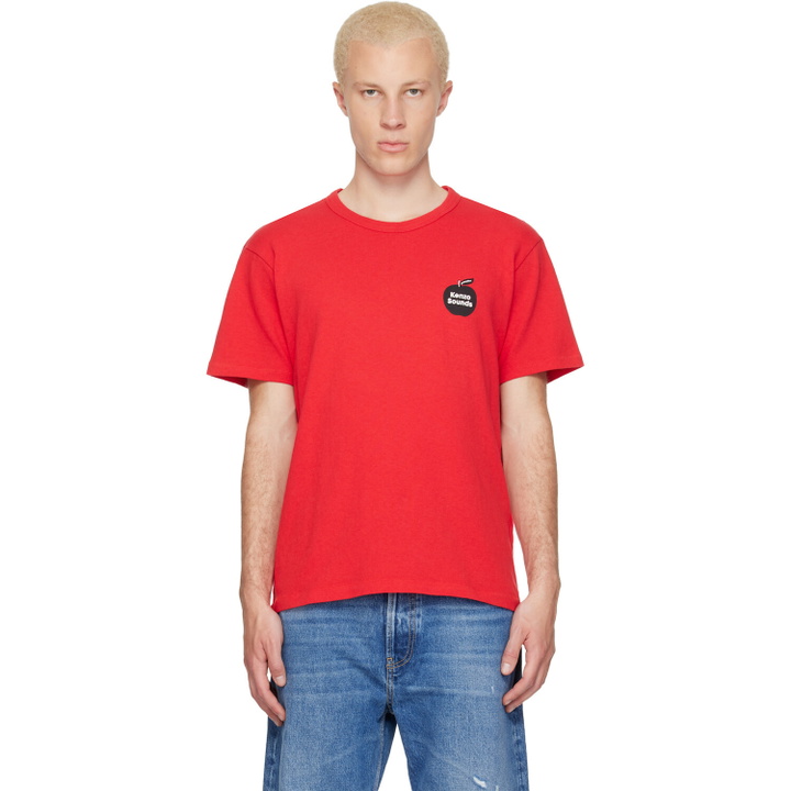Photo: Kenzo Red Kenzo Paris 'KENZO Sounds' Slim T-shirt