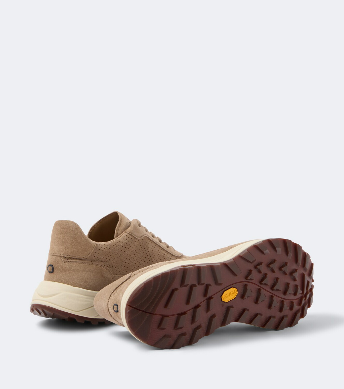 Fedeli Suede-trimmed sneakers