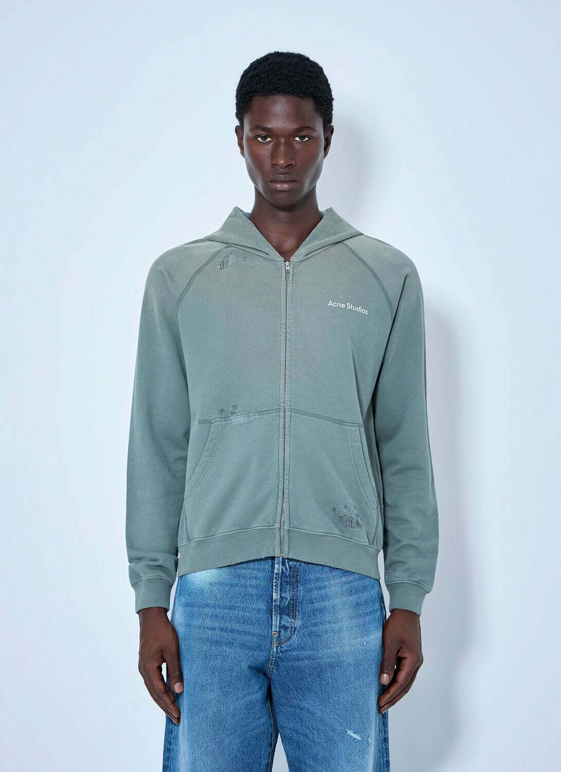 Acne Studios Mended Fleece Hoodie