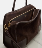 Loewe Amazona 180 Large suede top-handle bag