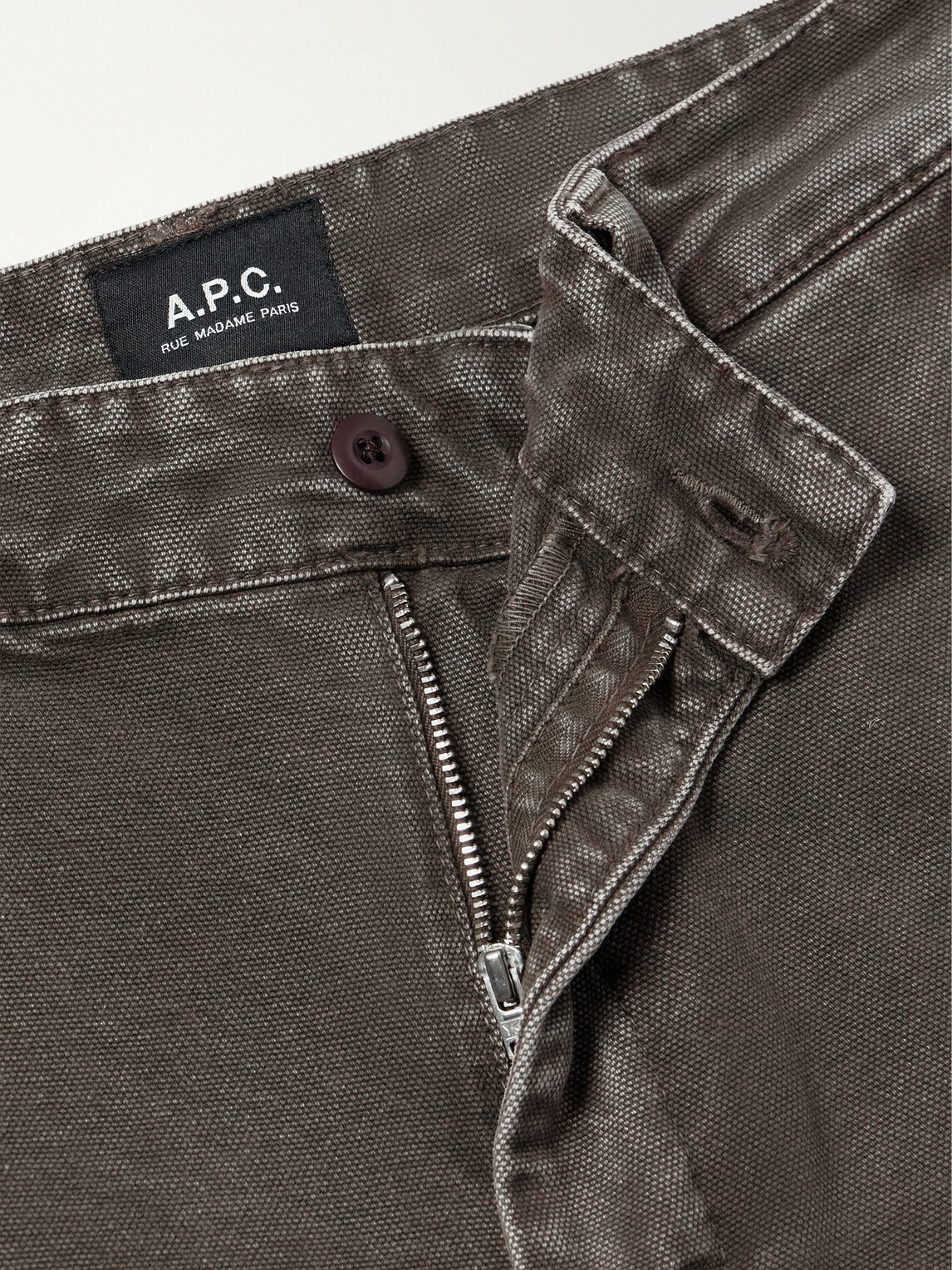 A.P.C. - Dan Carpenter Wide-Leg Cotton-Canvas Trousers - Brown