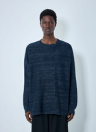 Yohji Yamamoto 7G 2PLY Pallarel Yarn Button Detail Sweater