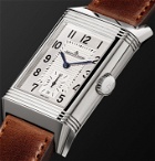 Jaeger-LeCoultre - Reverso Classic Large Duoface Hand-Wound 28mm Stainless Steel and Leather Watch, Ref. No. Q3848422 - Silver