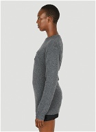 Detachable Shrug Camisole Sweater in Grey
