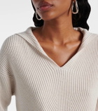 'S Max Mara Falcone ribbed-knit wool hoodie