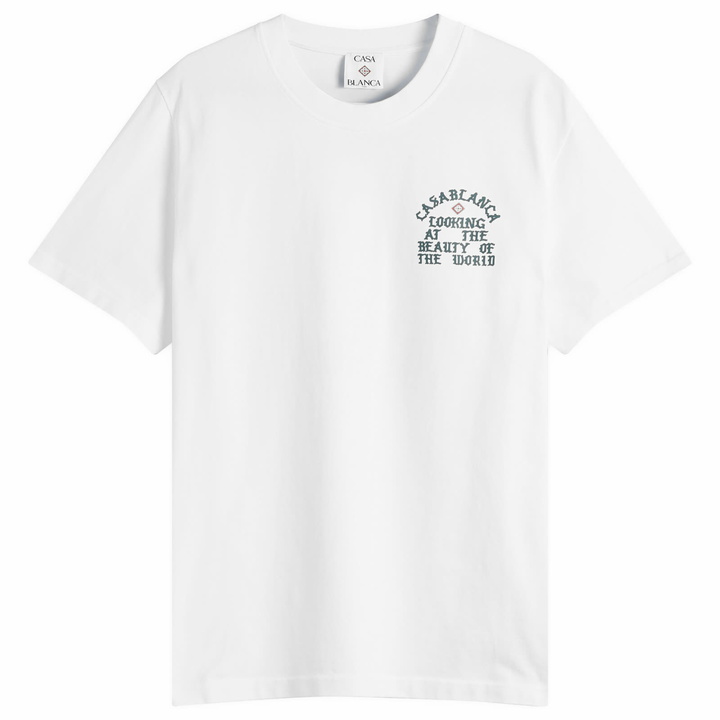 Photo: Casablanca Men's Beauty of the World T-Shirt in White
