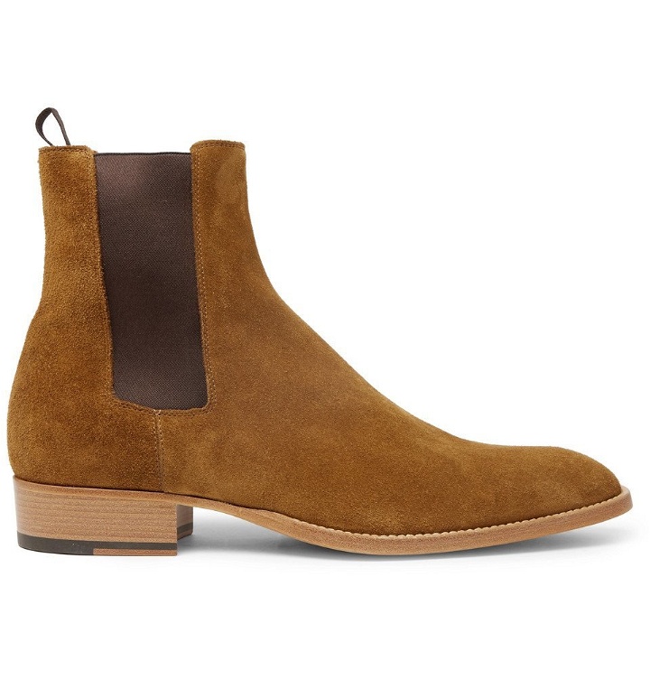 Photo: Sandro - Suede Chelsea Boots - Brown