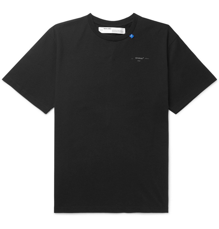 Photo: Off-White - Logo-Print Cotton-Jersey T-Shirt - Black