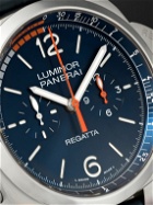 Panerai - Luminor Regatta Blu Mare Automatic Flyback Chronograph 47mm Titanium and Alligator Watch, Ref. No. PAM01216