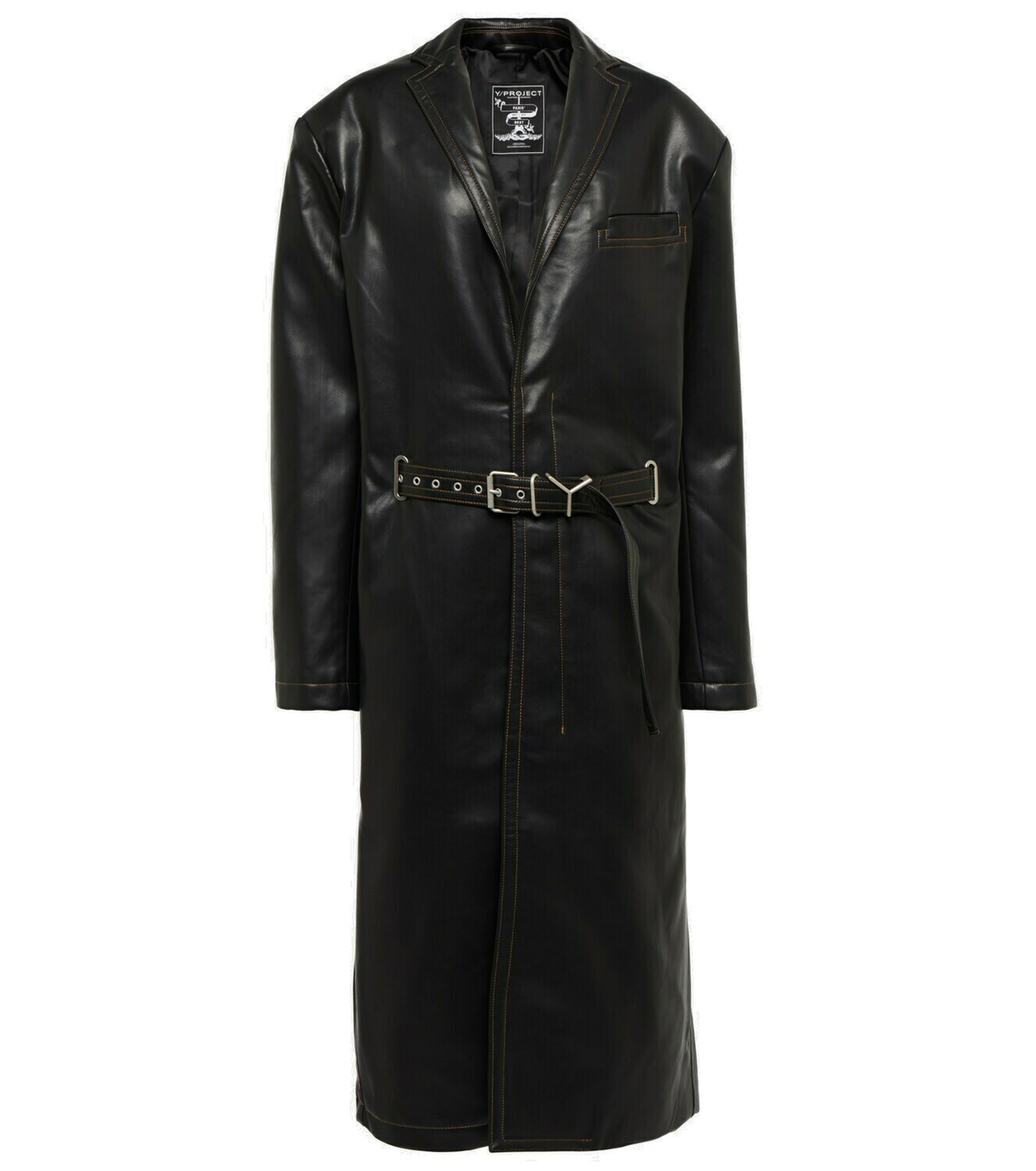 【最終値】Y/PROJECT y-belt long coat Y/Project Y Belt Coat in Black | FWRD
