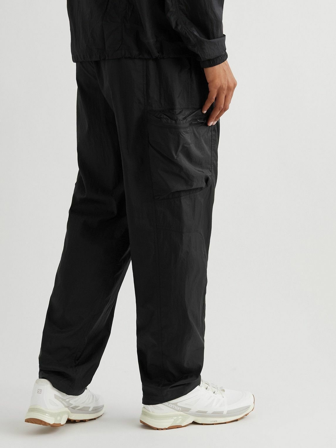 Outdoor Voices - Windbreaker Ripstop Drawstring Trousers - Black
