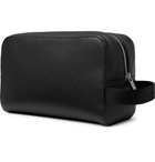 Hugo Boss - Full-Grain Leather Wash Bag - Black