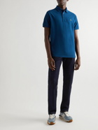 Etro - Slim-Fit Logo-Embroidered Cotton-Piqué Polo Shirt - Blue
