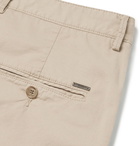 Hugo Boss - Crigan Stretch-Cotton Twill Shorts - Men - Sand