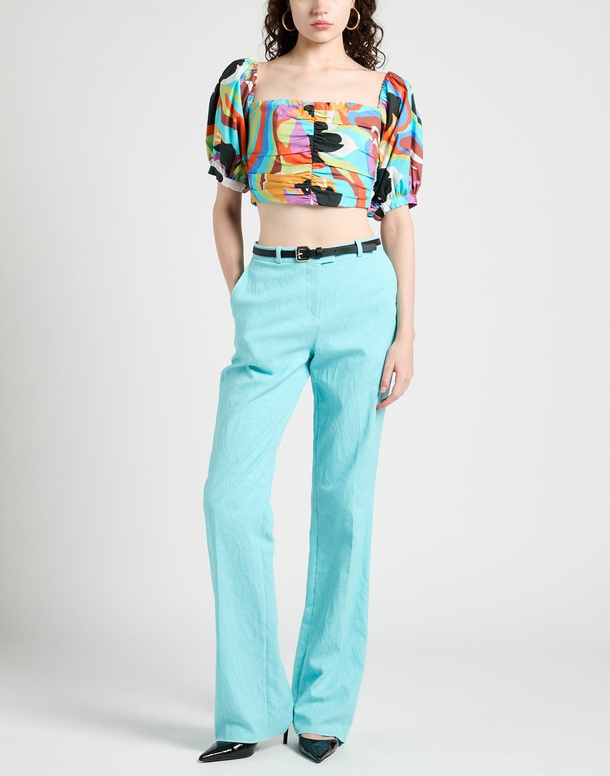 Etro Womens Pants Turquoise