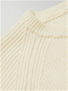 Boglioli - Ribbed Wool and Cashmere-Blend Sweater - Neutrals