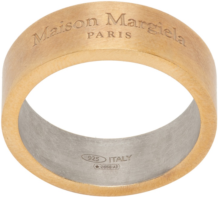 Photo: Maison Margiela Gold Brushed Ring