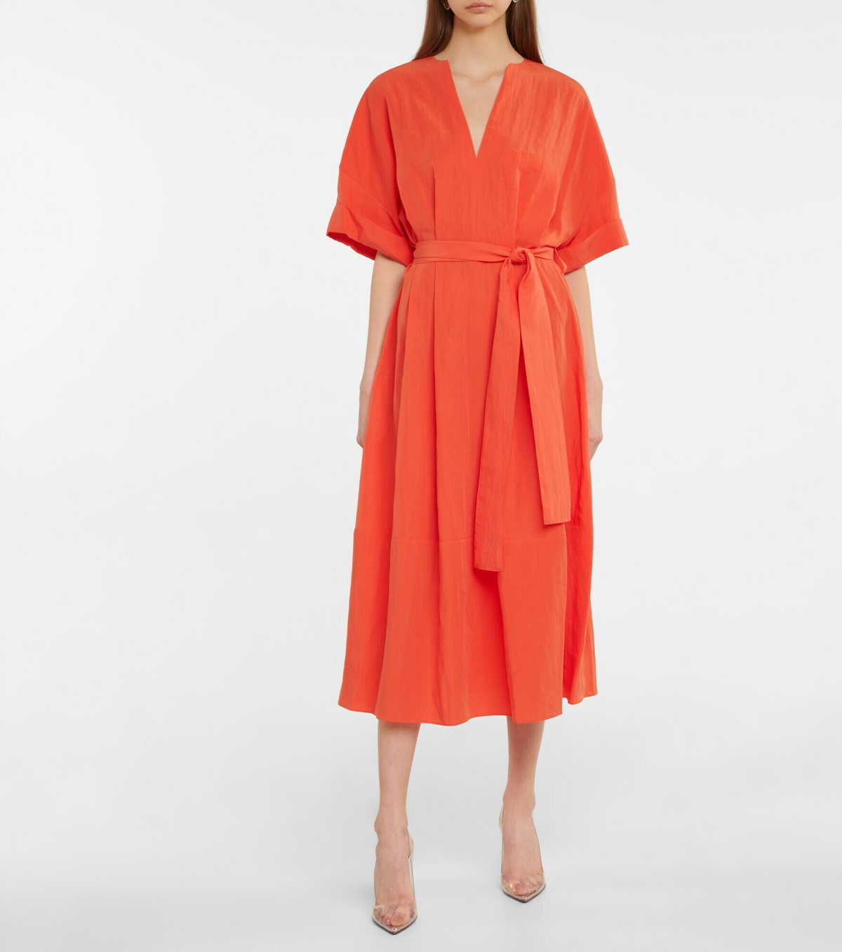 Vince - Belted midi dress