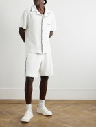 Missoni - Straight-Leg Cotton-Blend Terry Jacquard Shorts - White