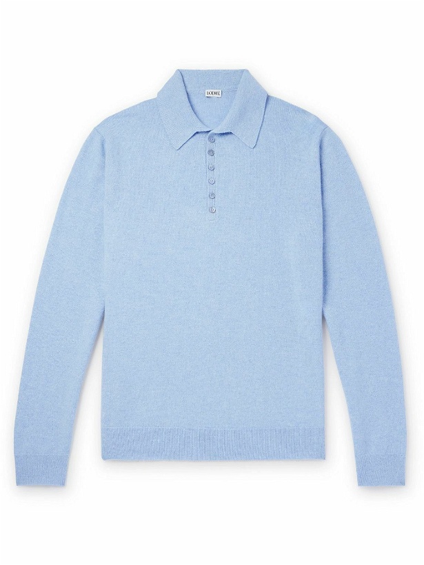 Photo: LOEWE - Cashmere Polo Shirt - Blue