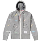 Thom Browne Embroidered Shark & Surfboard Hoody