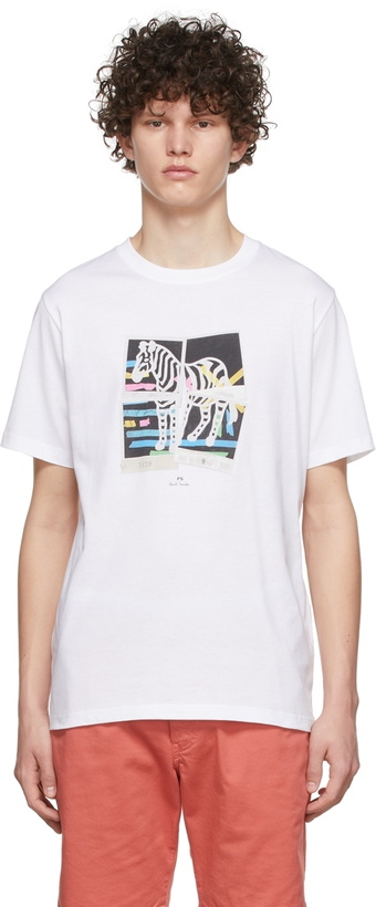 Photo: PS by Paul Smith White Zebra T-Shirt