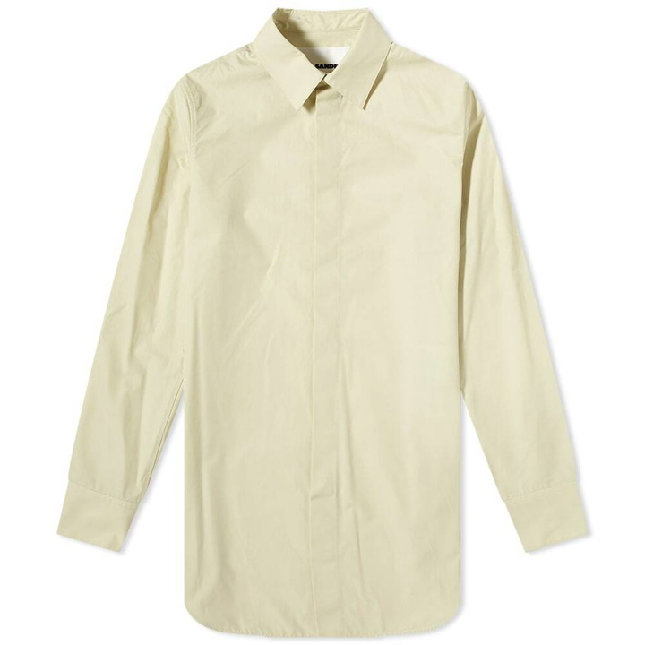 Photo: Jil Sander Men's Heavy Organic Cotton Shirt in Pale Olive