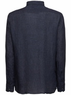 ZEGNA Solid Pure Linen Long Sleeve Shirt