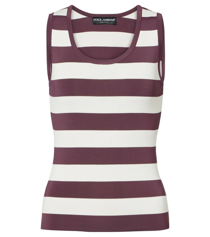 Photo: Dolce&Gabbana Striped tank top