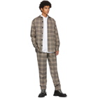 Schnaydermans Black and Khaki Wool Checked Over Shirt