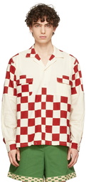 Bode White & Red Check Racing Shirt