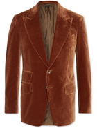 TOM FORD - Shelton Slim-Fit Cotton-Velvet Blazer - Brown