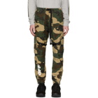 Off-White Green Camo Parachute Cargo Pants