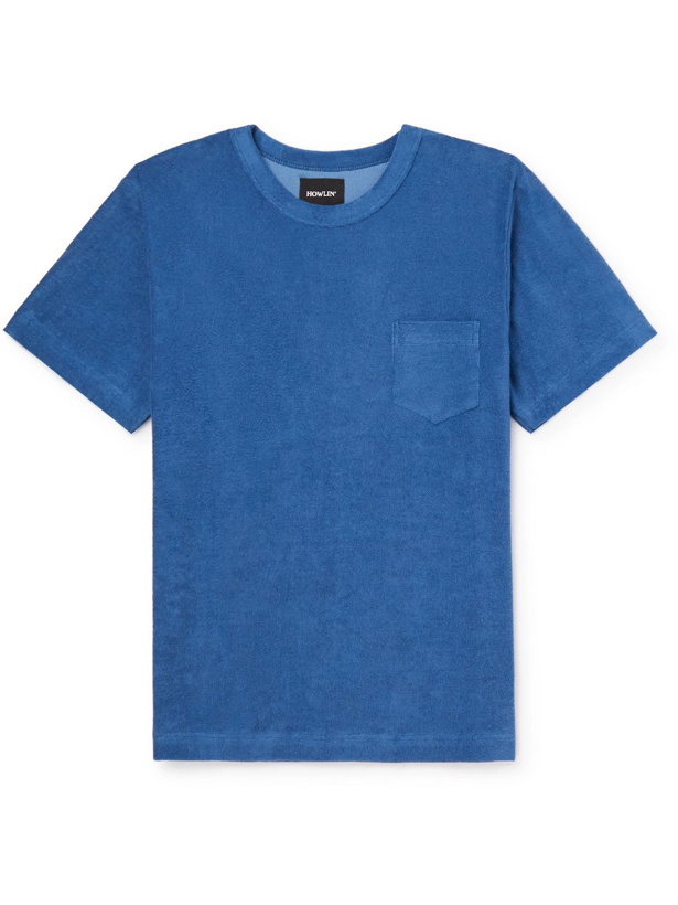 Photo: Howlin' - Fons Cotton-Blend Terry T-Shirt - Blue