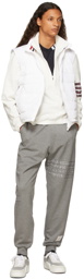 Thom Browne Grey Loopback Mending Stitch Lounge Pants