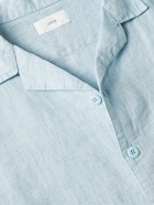 Onia - Camp-Collar Linen Pyjama Shirt - Blue