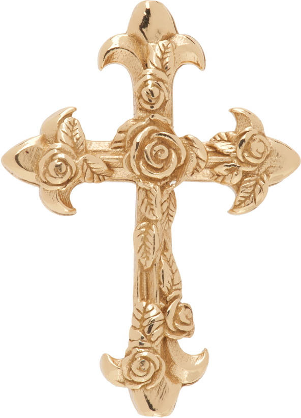 Photo: Emanuele Bicocchi Rose Cross Stud Single Earring